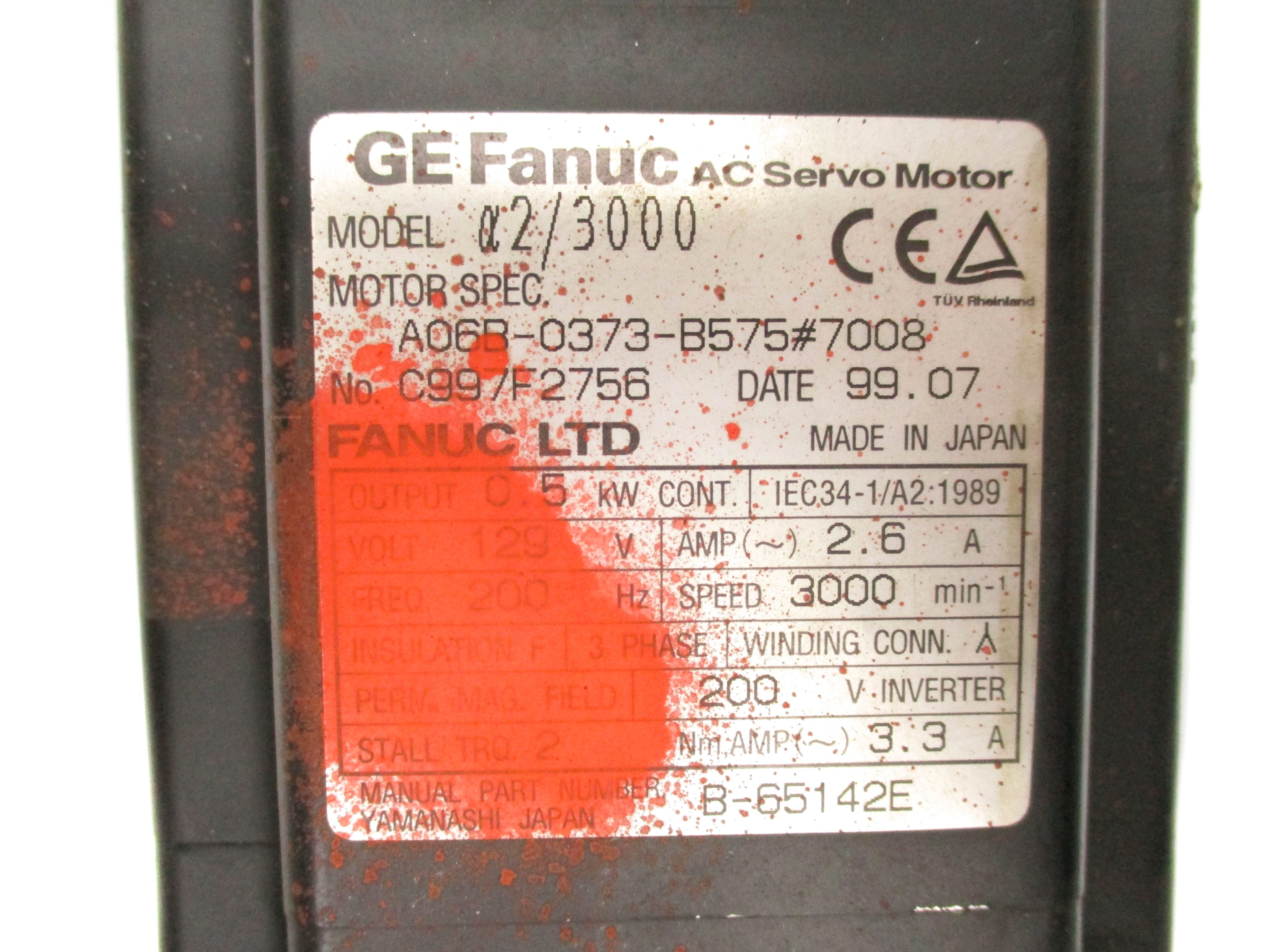 GE FANUC A06B-0373-B575#7008 UNMP
