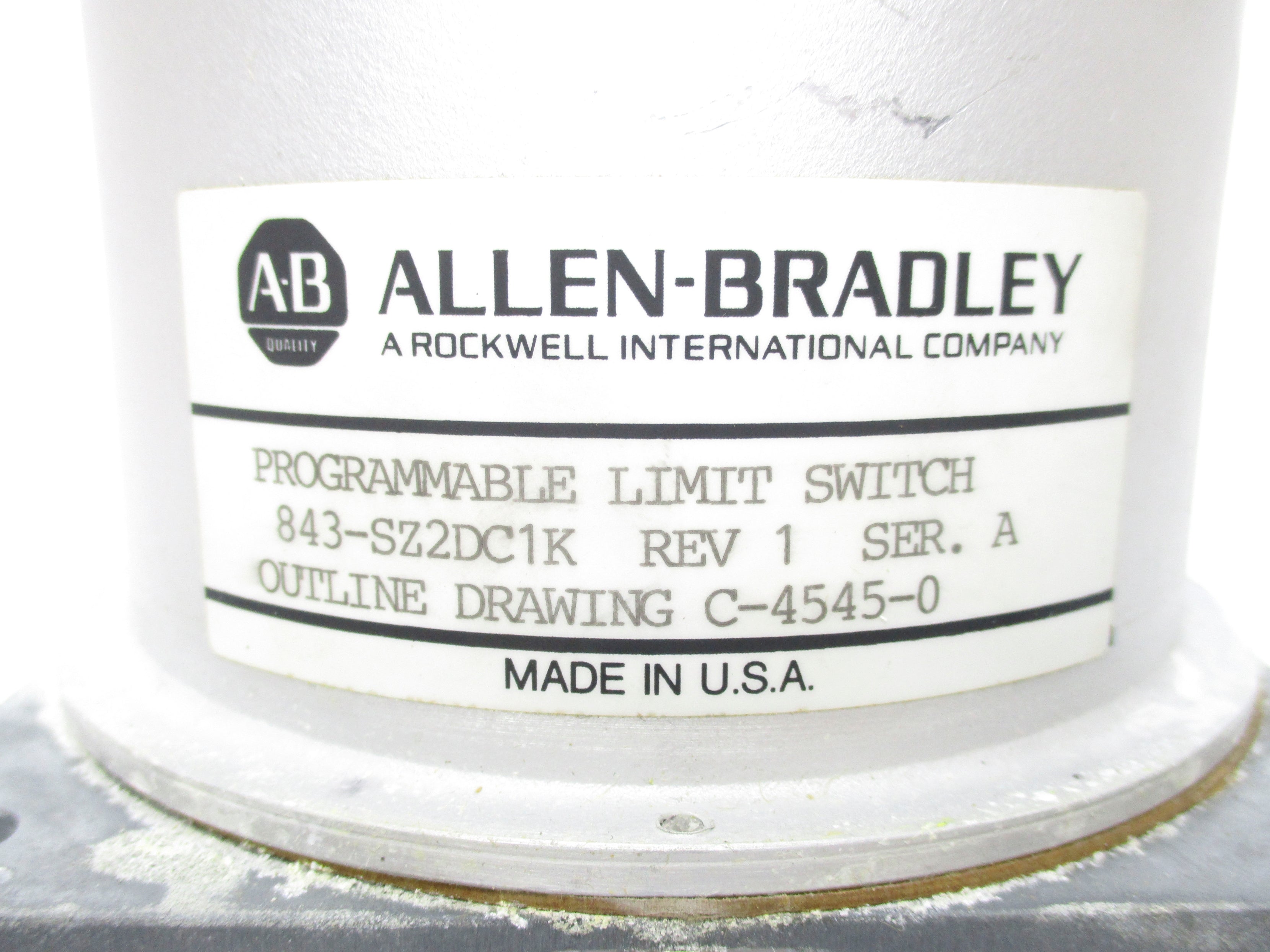 INDUSTRIAL SPARE PART 843-SZ2DC1K SER. A REV. 1 UNMP