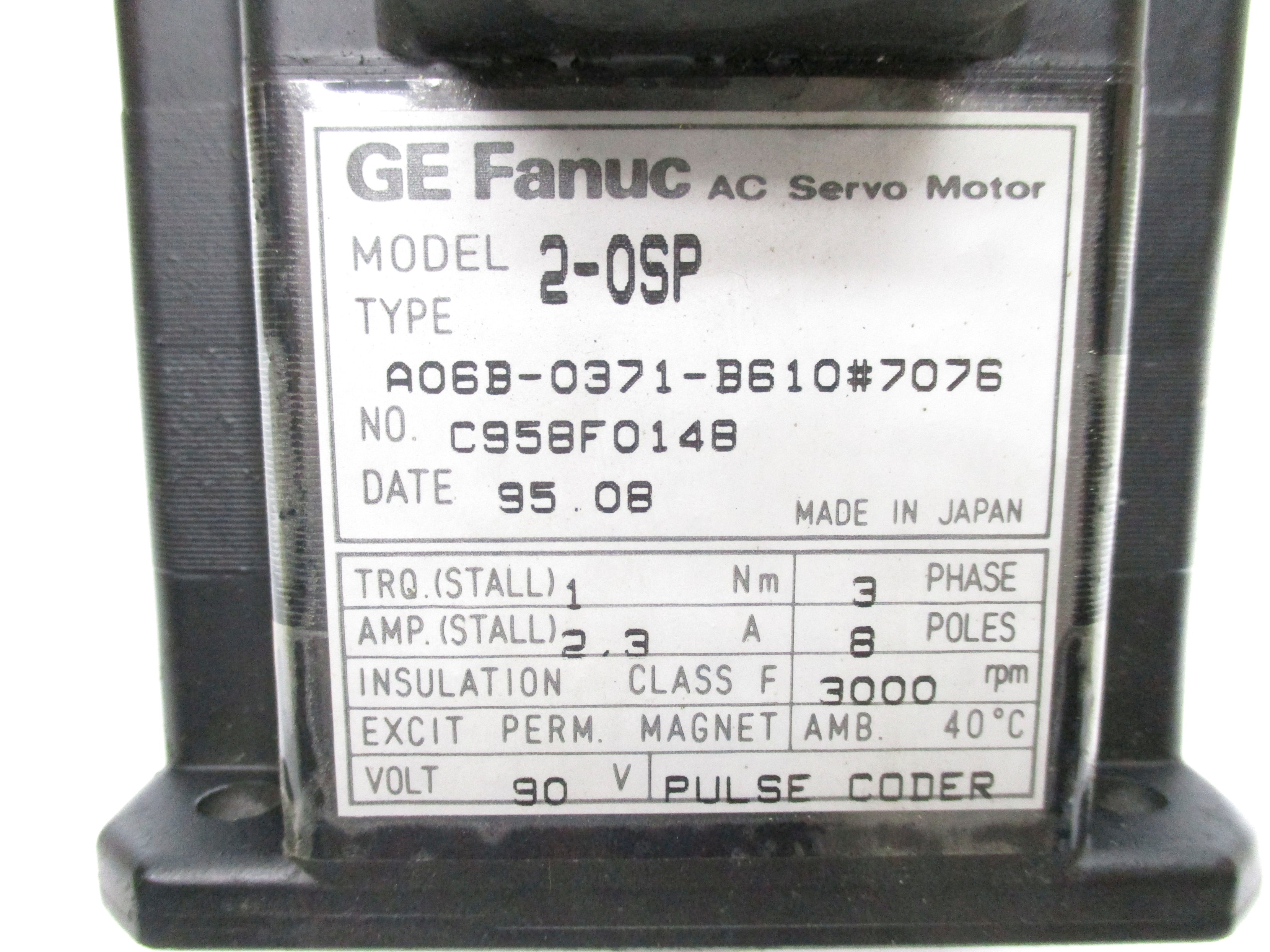 GE FANUC A06B-0371-B610#7076 NSNP