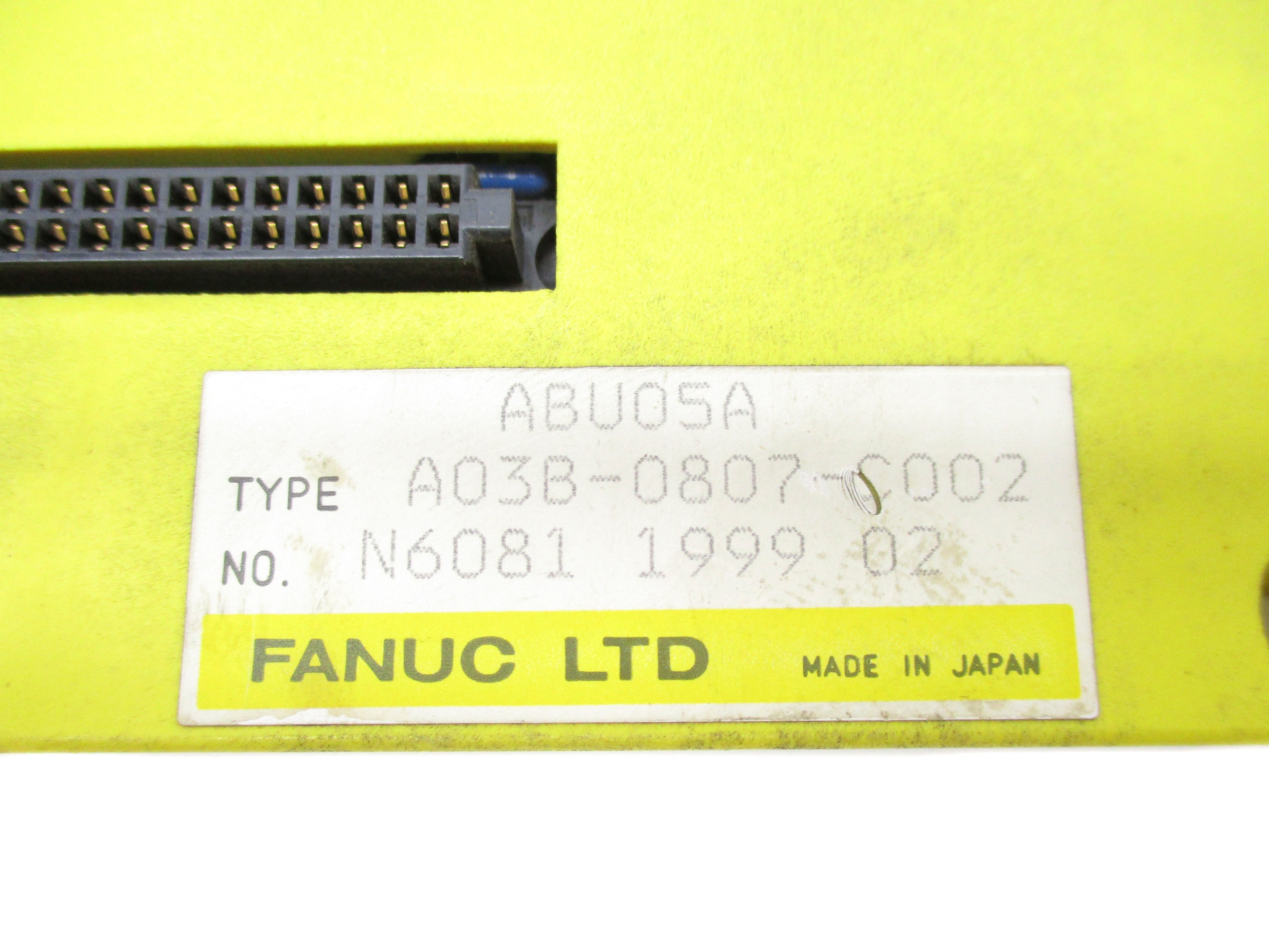 FANUC A03B-0807-C002 ABU05A UNMP