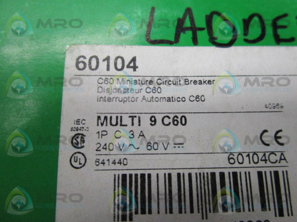 SCHNEIDER ELECTRIC 60104 CIRCUIT BREAKER  NSMP