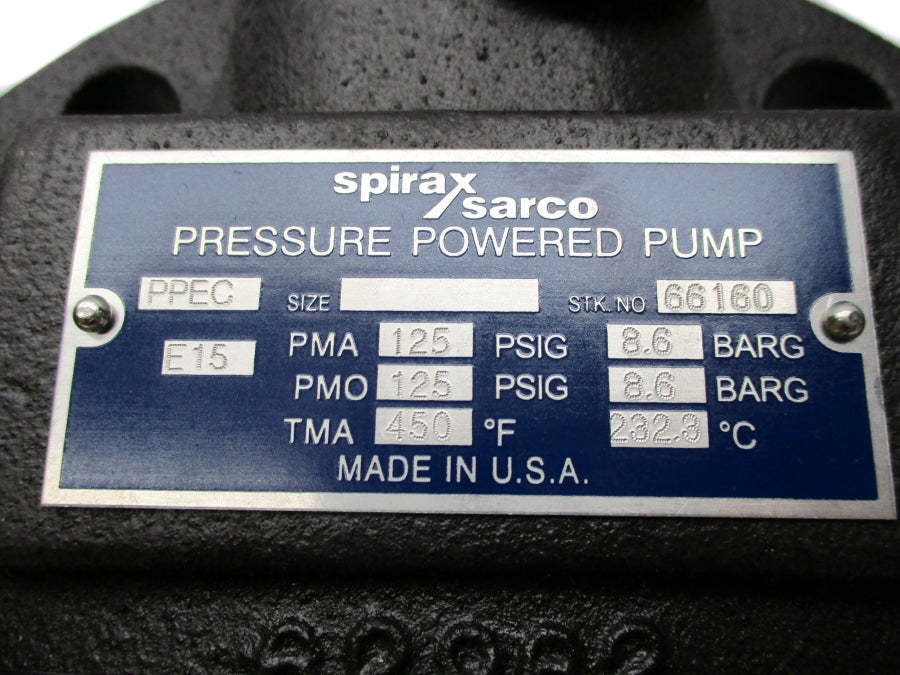 SPIRAX SARCO 66160 125PSI NSMP