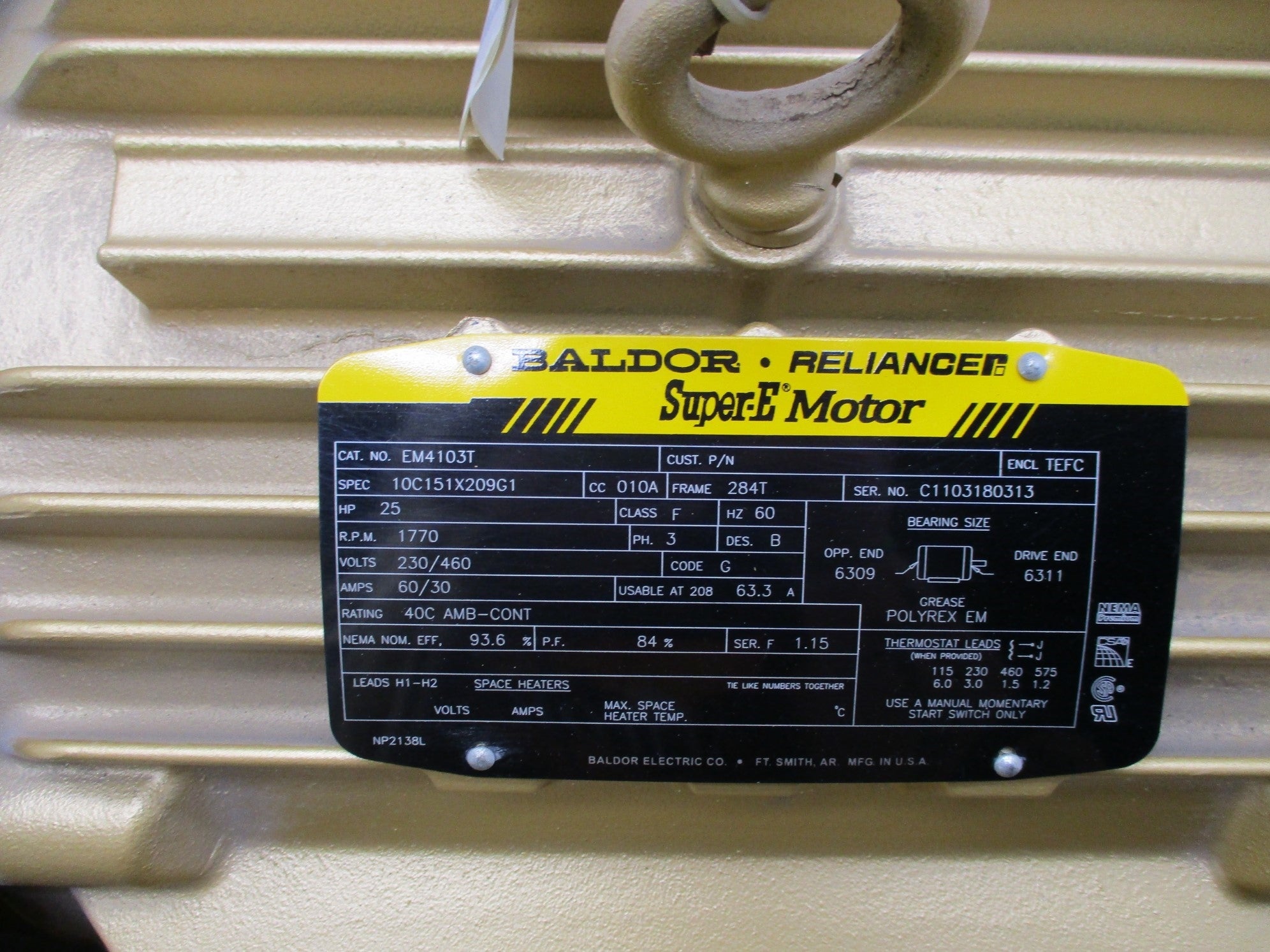 BALDOR EM4103T NSNP