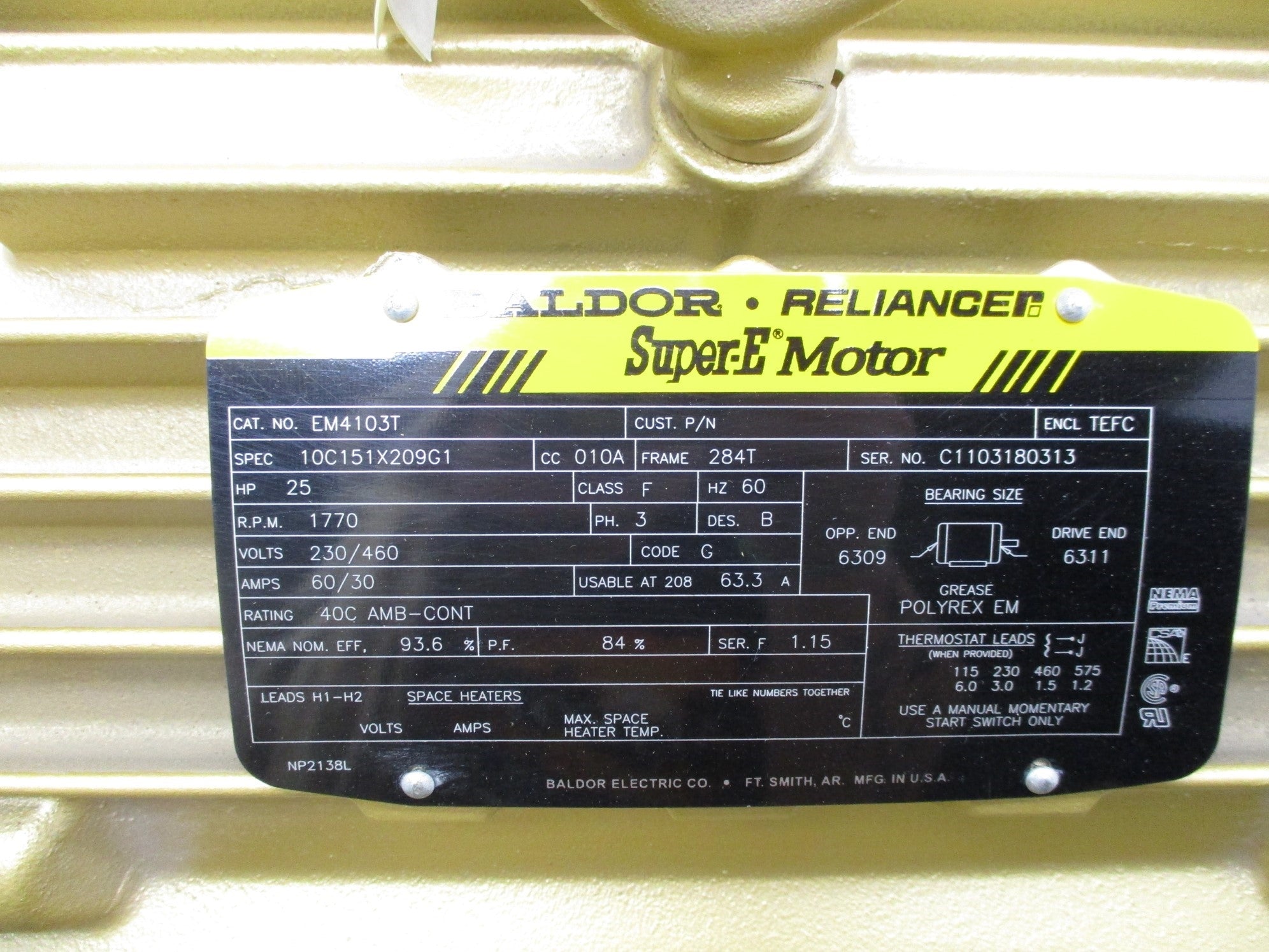 BALDOR EM4103T NSNP