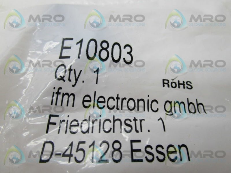 IFM EFECTOR E10803 Y SPLITTER PLUG AND SCOKET  NSMP