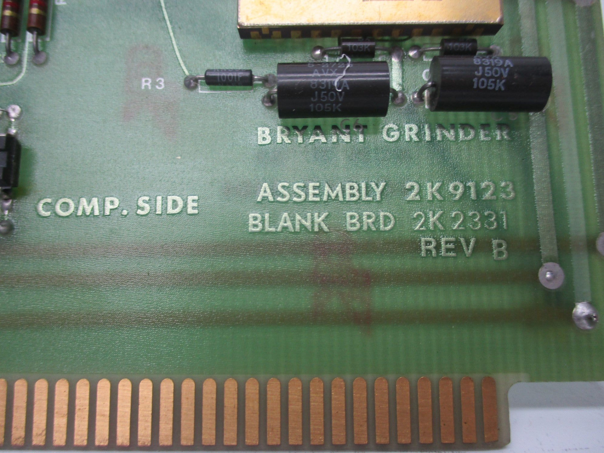 BRYANT GRINDER 2K9123 REV. B UNMP