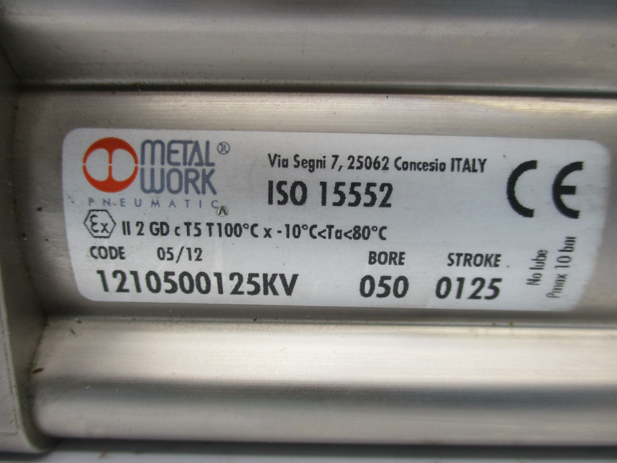 METAL WORK 1210500125KV NSNP
