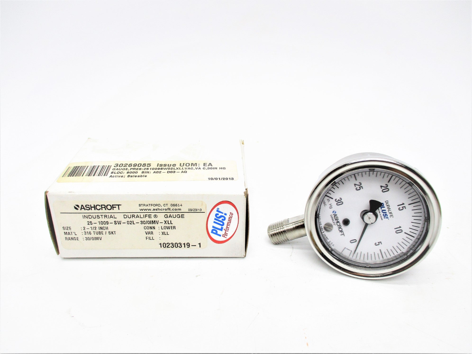 ASHCROFT 25-1009-SW-02L-30/0IMV-XLL 30/OIMV 2-1/2" NSMP