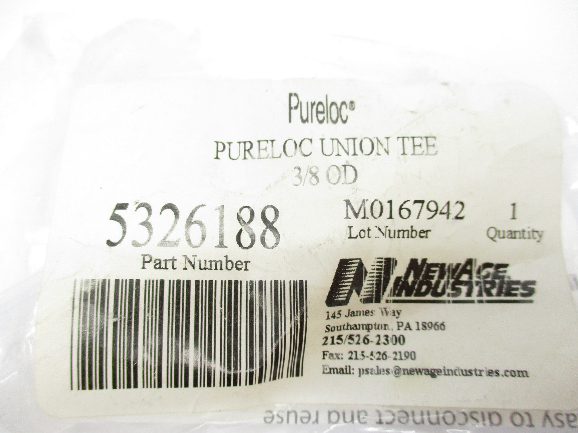 PURELOC 3/8 OD 5326188 NSMP