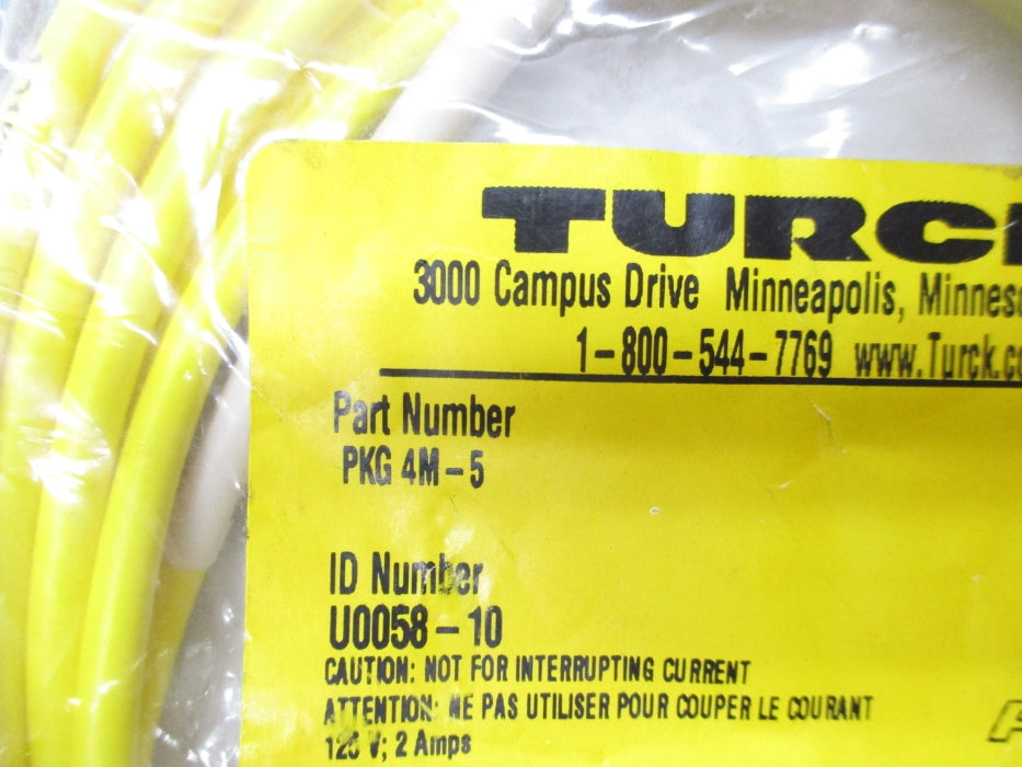 TURCK PKG4M-5 U0058-10 125V 2A NSMP