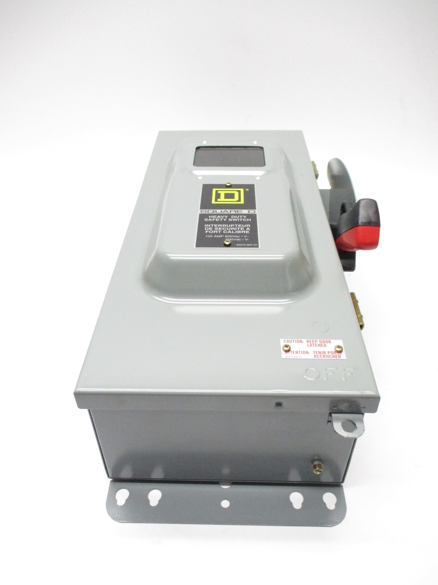 SQUARE D CHU363AWK SER. F3 600VAC 100A NSMP