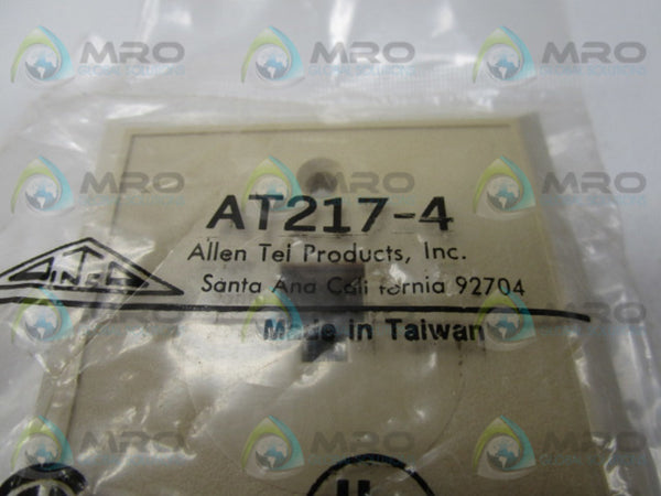 ALLEN TEL PRODUCTS AT217-4 WALL JACK FLUSH MOUNT 2PORT  NSMP
