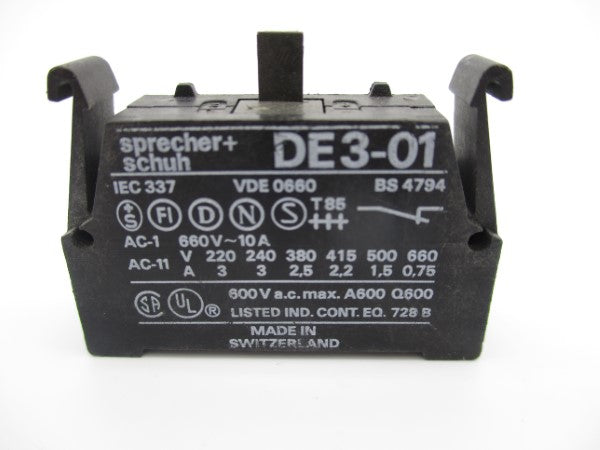 SPRECHER+SCHUH DE3-01 660V 10A NSNP