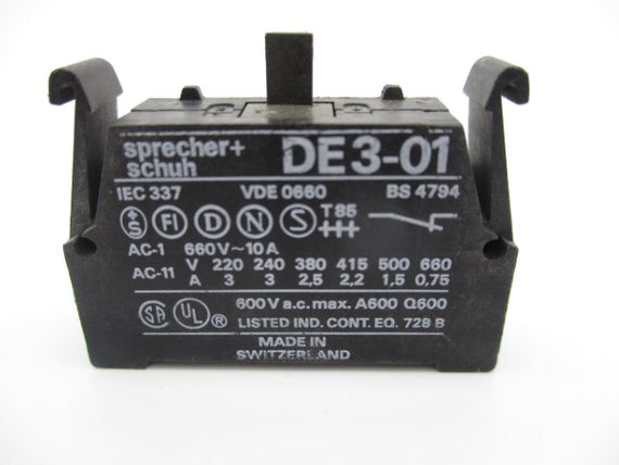 SPRECHER+SCHUH DE3-01 660V 10A NSNP