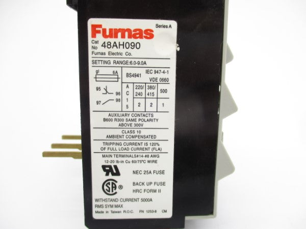 FURNAS 48AH090 SER. A 500V 6.0-9.0A NSNP