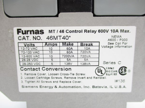 FURNAS 46MT40H SER. C 380-440/440-480V NSMP