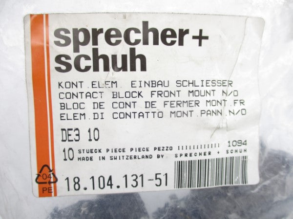 SPRECHER+SCHUH DE310 (PKG OF 10) NSMP