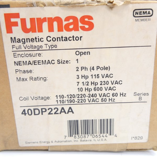 FURNAS 40DP22AA SER. B 220-240VAC NSMP