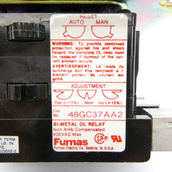 FURNAS 48GC37AA2 SER. A 600VAC 60A NSMP