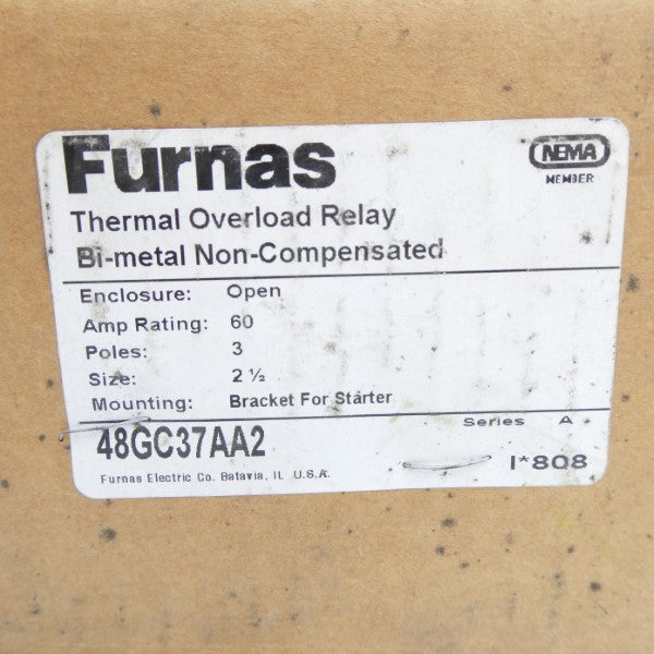 FURNAS 48GC37AA2 SER. A 600VAC 60A NSMP