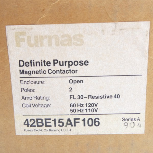 FURNAS 42BE15AF106 SER. A 110/120V NSMP