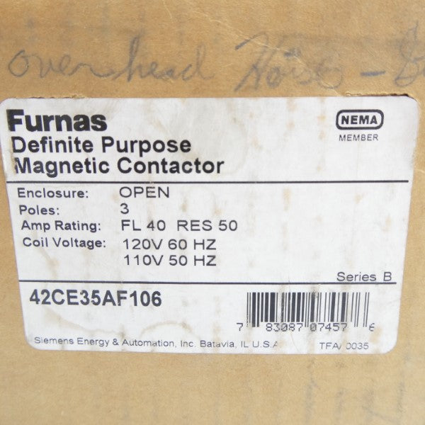 FURNAS 42CE35AF106 SER. B 110/120V NSMP
