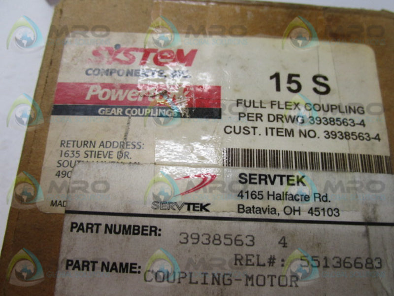 POWERTORK 3938563-4 15S FULL FLEX COUPLING  NSMP
