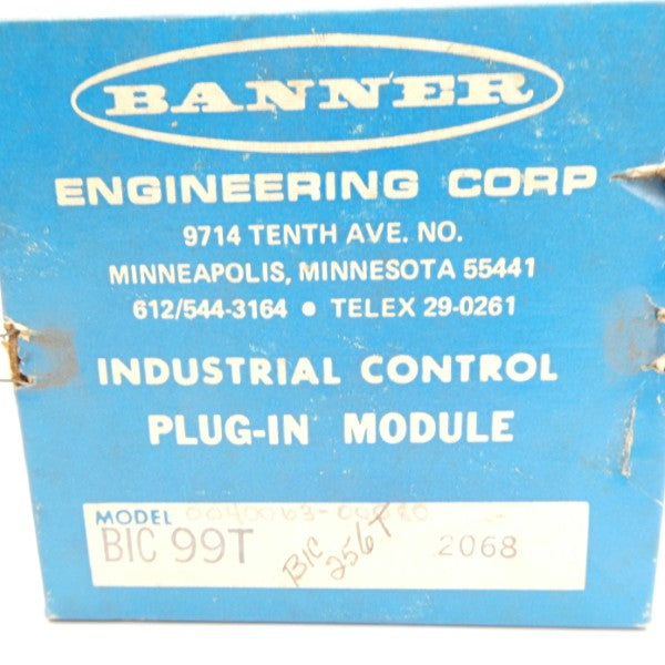 BANNER ENGINEERING BIC99T 11-14VAC 0-10 NSMP