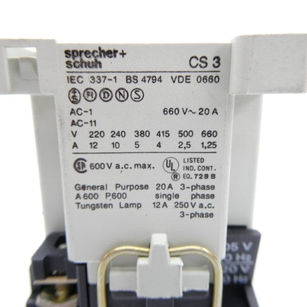 SPRECHER+SCHUH CS331E 105/120V NSNP