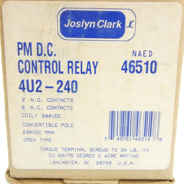 JOSLYN CLARK 4U2-240 240VDC NSMP