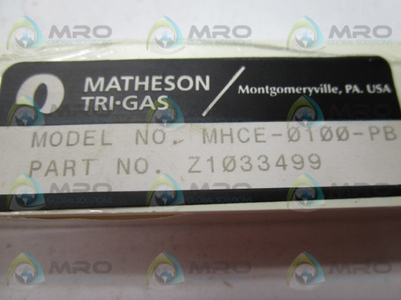 MATHESON MHCE-0100-PB Z1033499 FLOW METER  NSMP