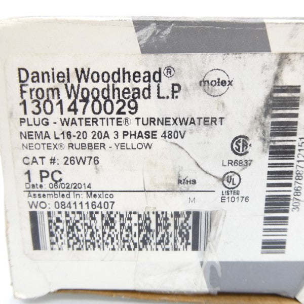 DANIEL WOODHEAD 1301470029 480V 20A NSMP