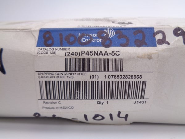 JOHNSON CONTROL P45NAA-5C 24VAC/DC 9PSI NSMP