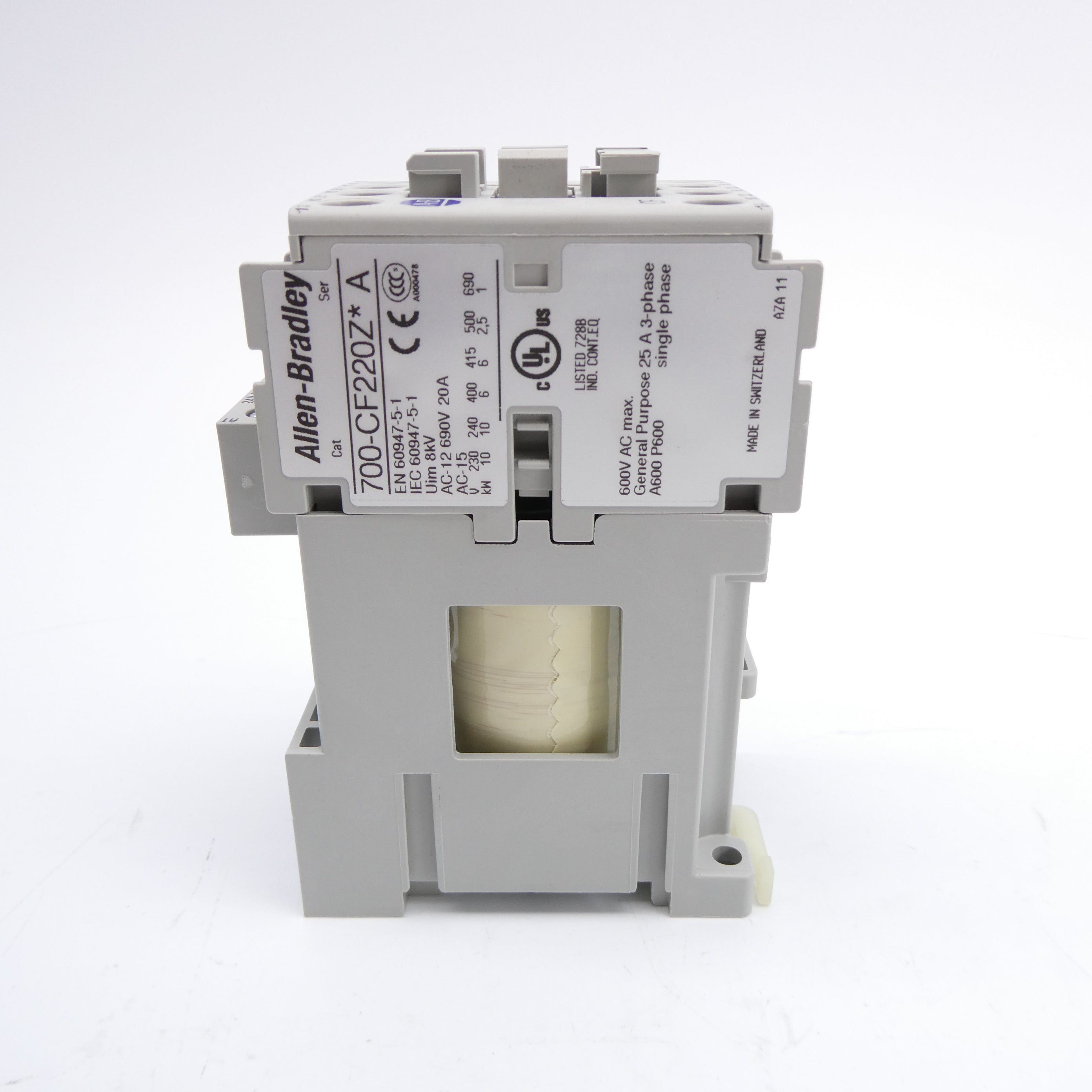 ALLEN BRADLEY 700-CF220ZJ SER. A 24VDC (BR/WH) NSMP