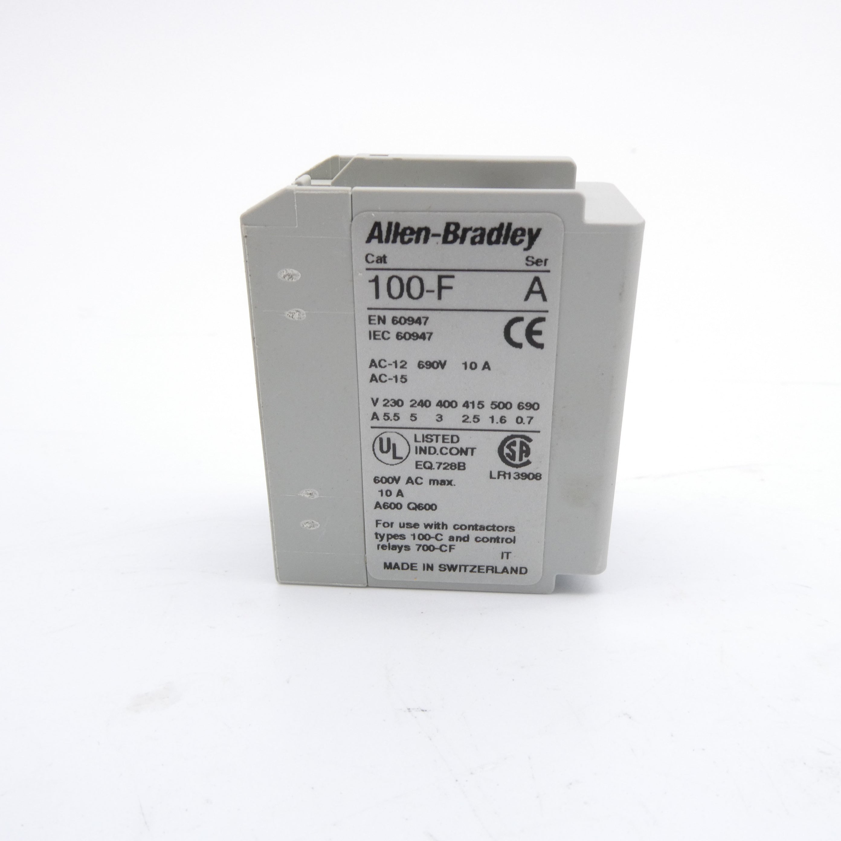 ALLEN BRADLEY 100-FA11 SER. A (BR/WH) NSMP