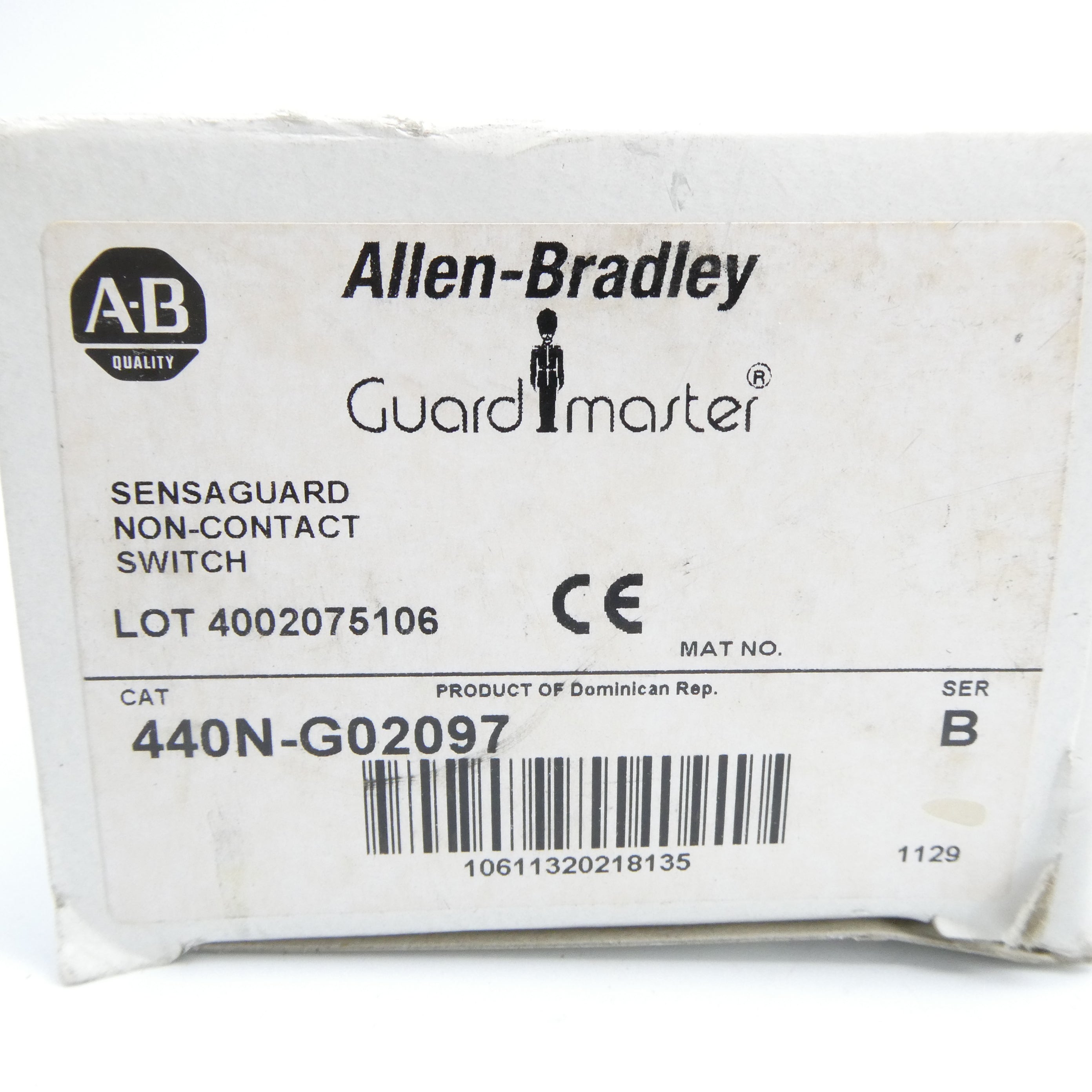 ALLEN BRADLEY 440N-G02097 SER. B 250VAC 2A (WH) NSMP