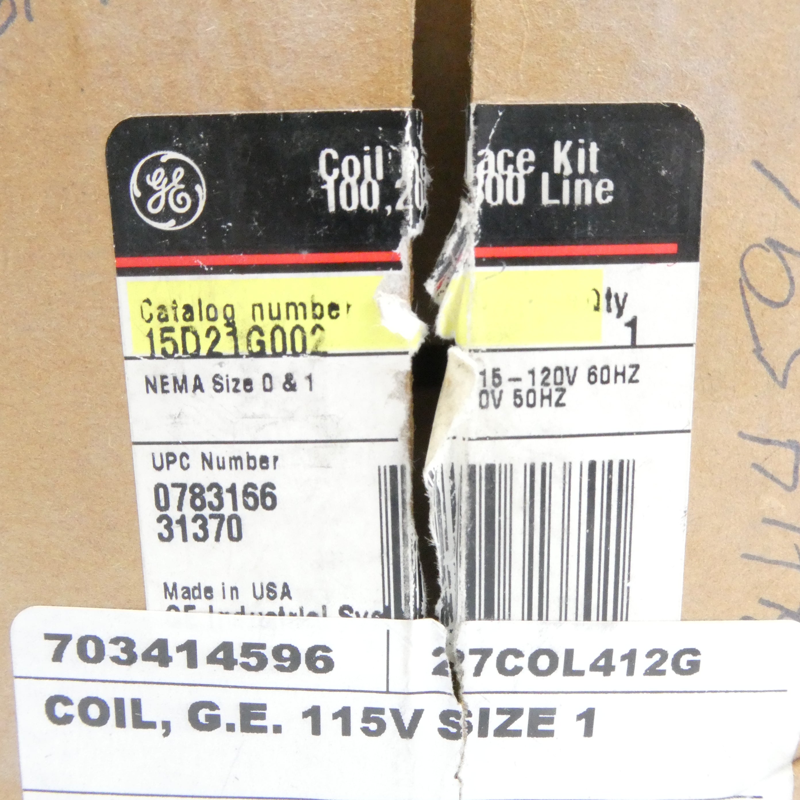 GENERAL ELECTRIC 15D21G002 SER. A 110/115-120V NSMP