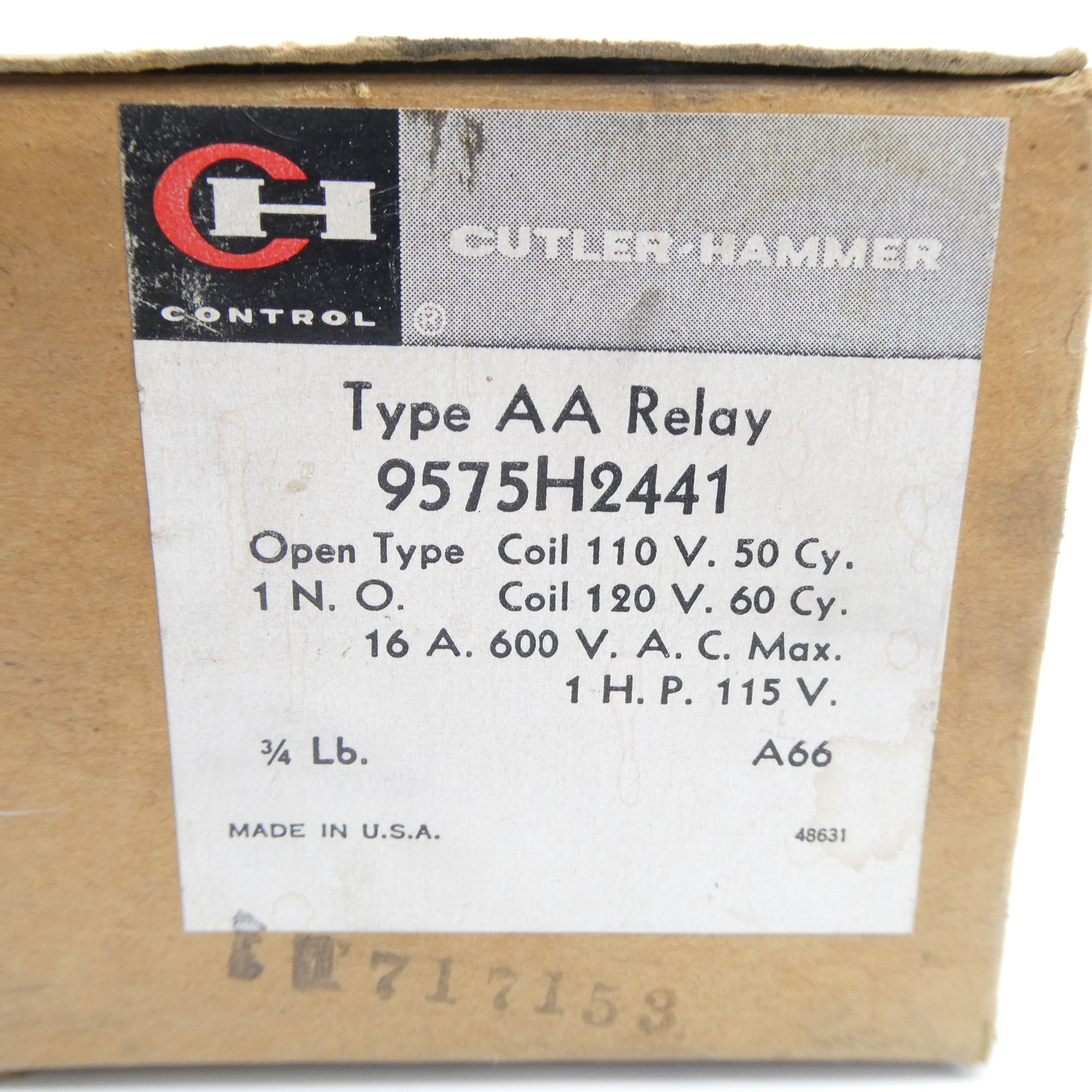 CUTLER HAMMER 9575H2441 110/120V NSMP