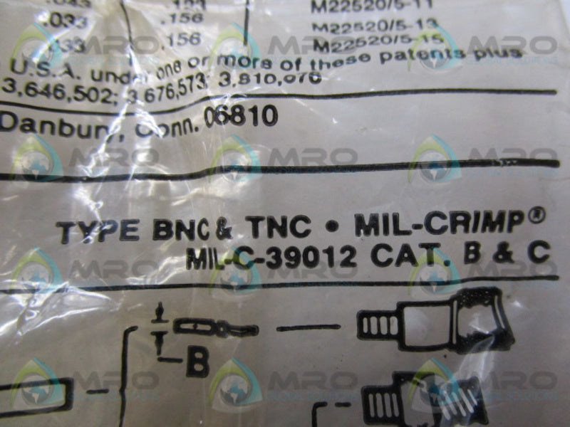 AMPHENOL  MIL-C-39012 ADAPTER BNC COAXIAL JACK STRAIGHT  NSMP