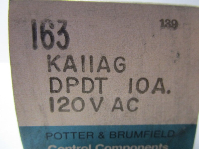 POTTER & BRUMFIELD KA11AG 10A 120VAC  NSMP