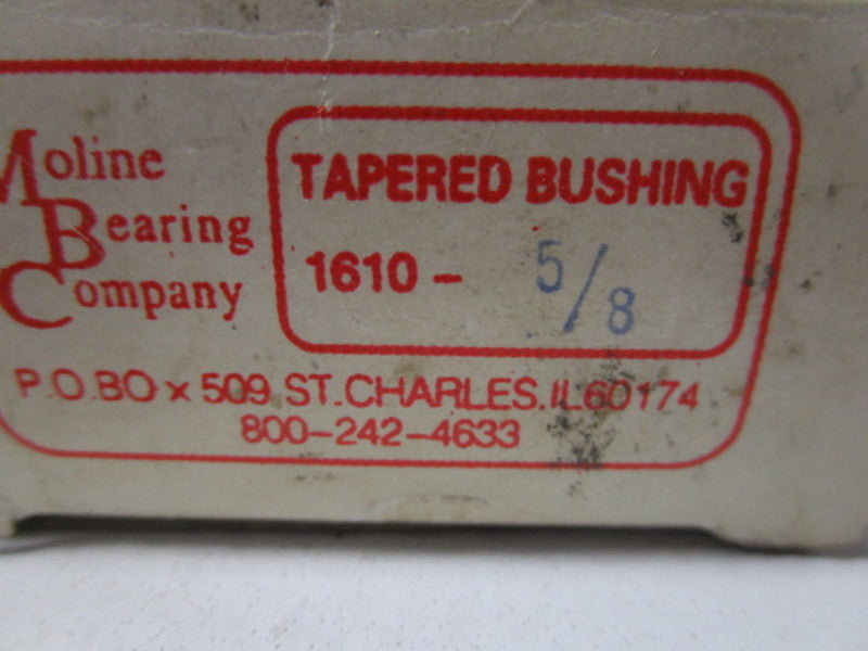 MOLINE BEARING CO. 1610 BUSHING 5/8"  NSMP