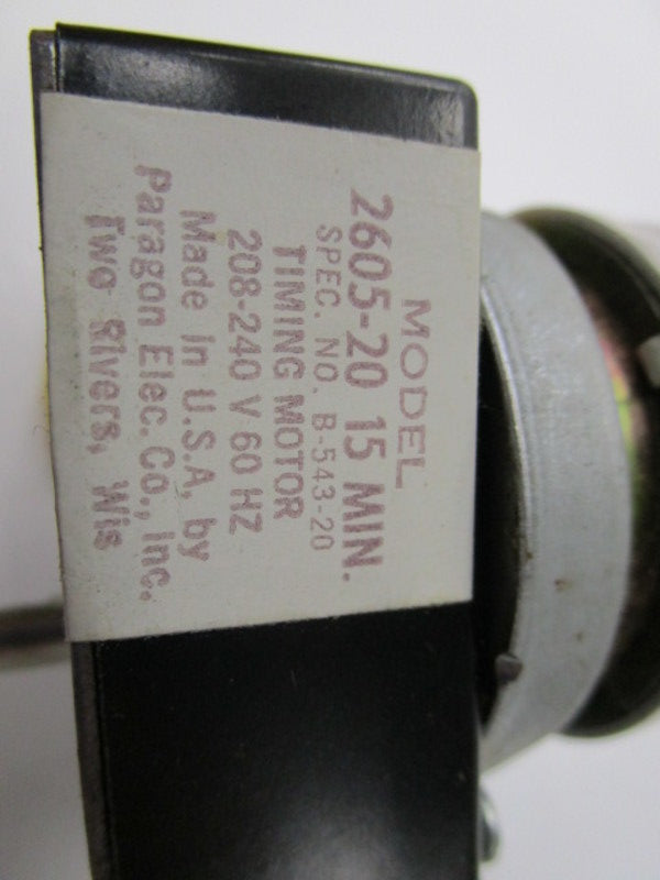 PARAGON ELECTRIC 2605-20  UNMP
