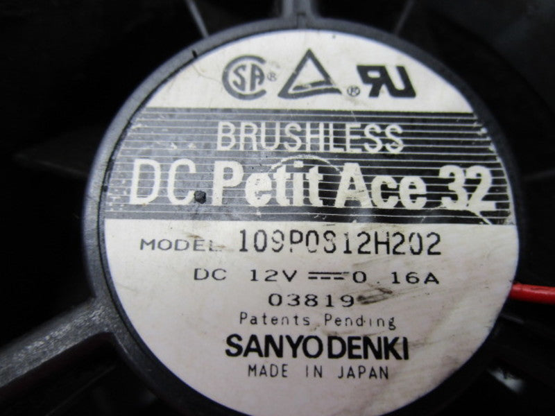 SANYO DENKI DC PETIT ACE 32 109P0S12H202 COOLING FAN 12V .16A  UNMP