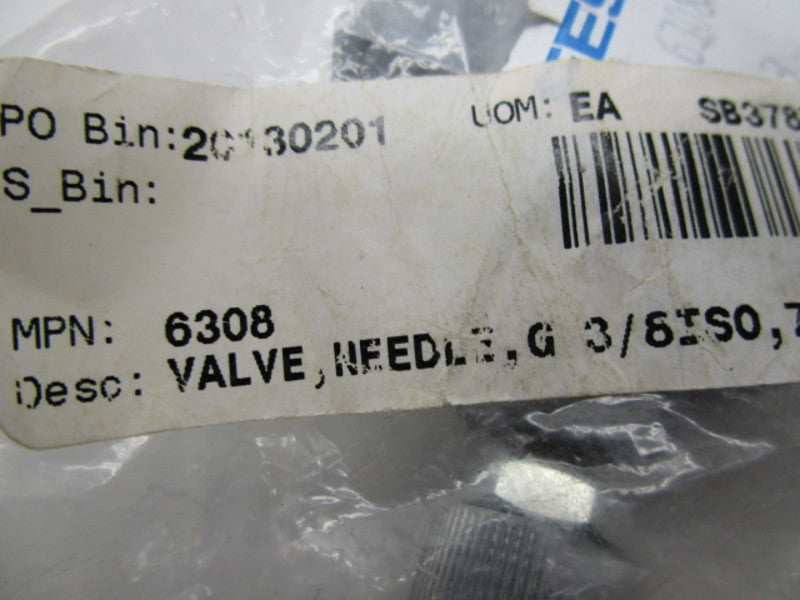 FESTO 6308 NEEDLE VALVE * NEW IN FACTORY BAG *