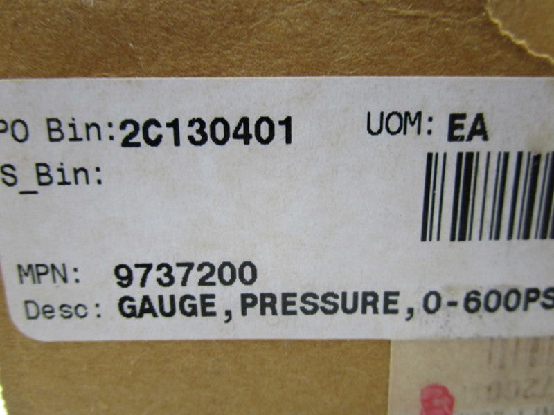 WIKA 9737200 PRESSURE GAUGE 0-600 PSIG  NSMP