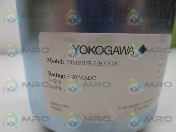 YOKOGAWA 103191HE-UB7/NGC METER 4-20 MADC  NSNP