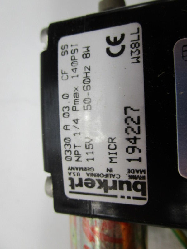 BURKERT 194227 115V 140PSI NSNP