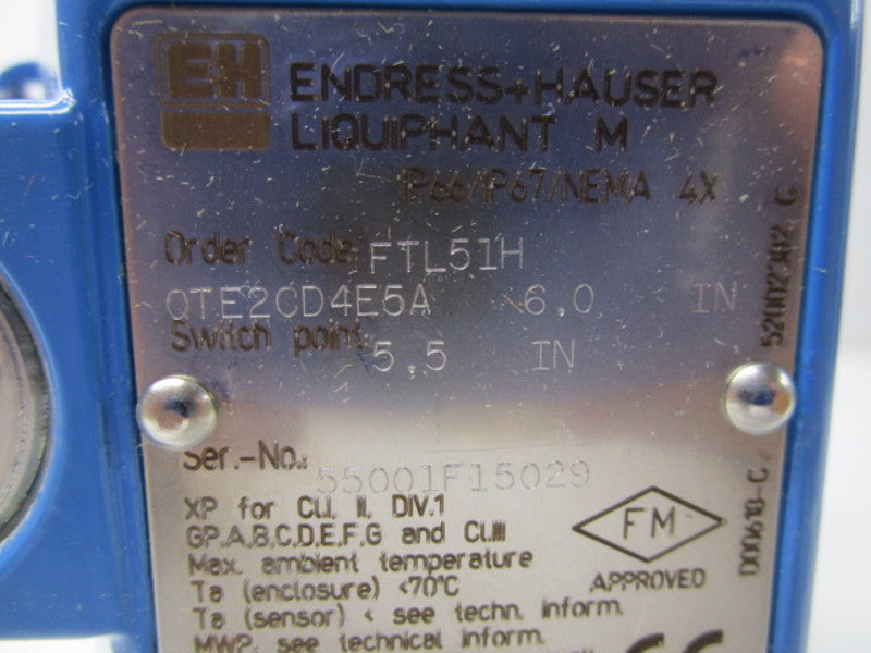 ENDRESS+HAUSER FTL51H-QTE2CD4E5A  NSMP