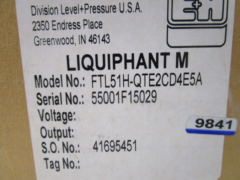 ENDRESS+HAUSER FTL51H-QTE2CD4E5A  NSMP