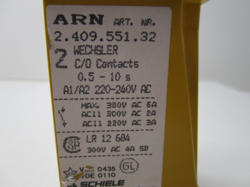 SCHIELE ARN 2.409.551.32 0.5-10SEC NSNP